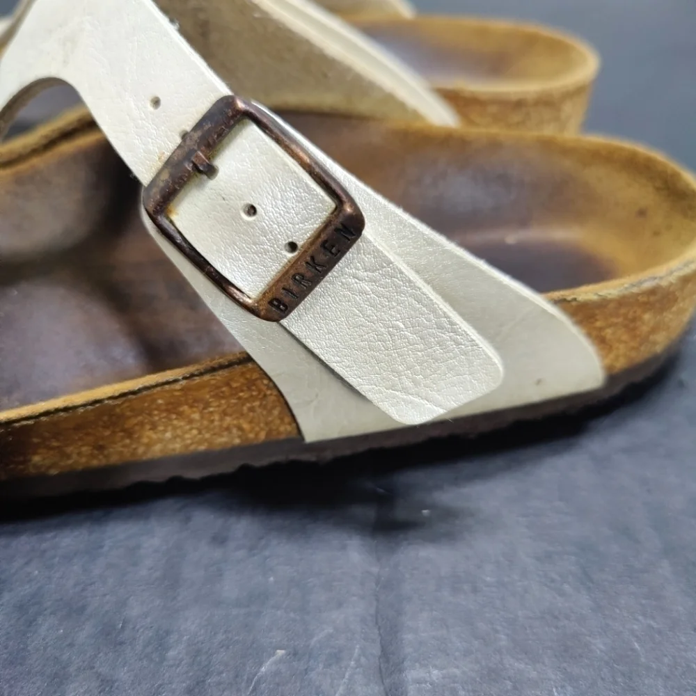 BIRKENSTOCK Papillio Gizeh Beige Unisex Sandals Women's Size 7